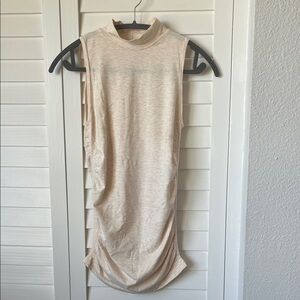 Sleeveless Cream Women's Top